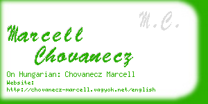 marcell chovanecz business card